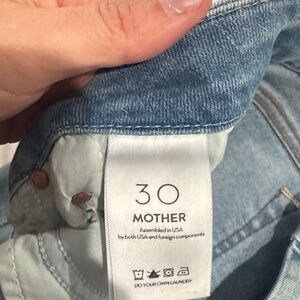 MOTHER Women's Sky Blue Denim Jeans